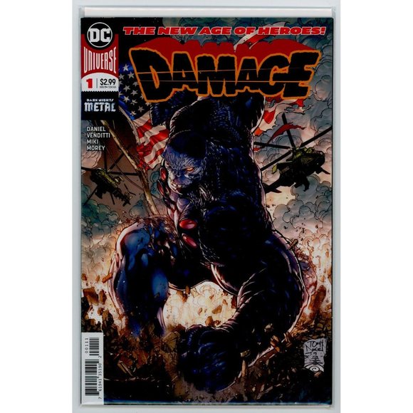 DAMAGE #1A & #2 - From DC's DARK NIGHTS METAL EVENT, ©2017, TONY DANIEL COVERS! - Picture 2 of 3